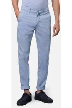Pierre Cardin Lyon Tapered Fit Herren Chino Blau,Einfarbig