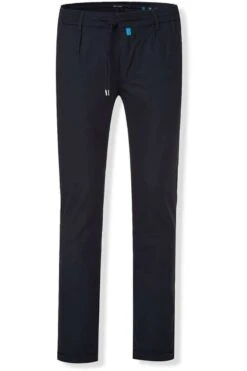 Pierre Cardin Lyon Modern Fit Wolloptik Herren Freizeithose Marine