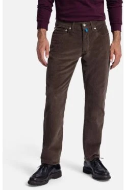 Pierre Cardin Lyon Tapered Fit Five-Pocket Herren Cordhose Rain Drum