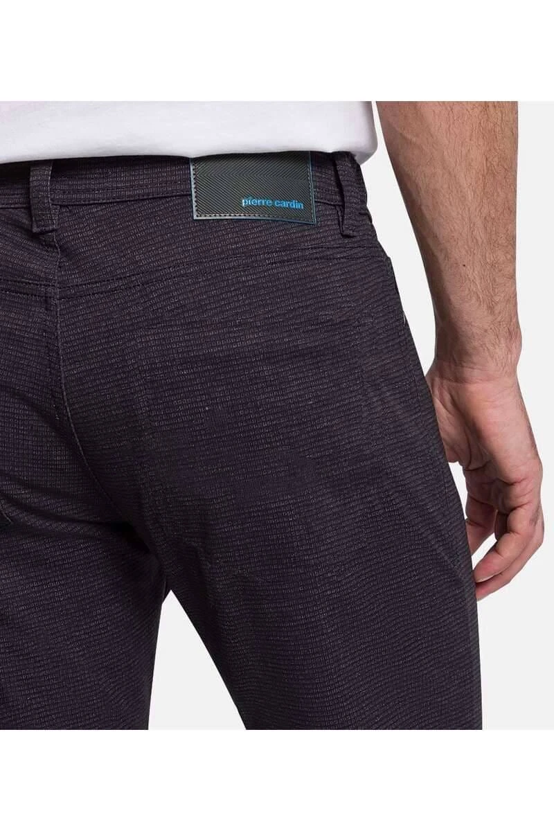 Pierre Cardin Traveller Modern Fit Herren Chino Steingrau,Kariert 6 Pierre Cardin Traveller Modern Fit Herren Chino Steingrau,Kariert – Bild 4