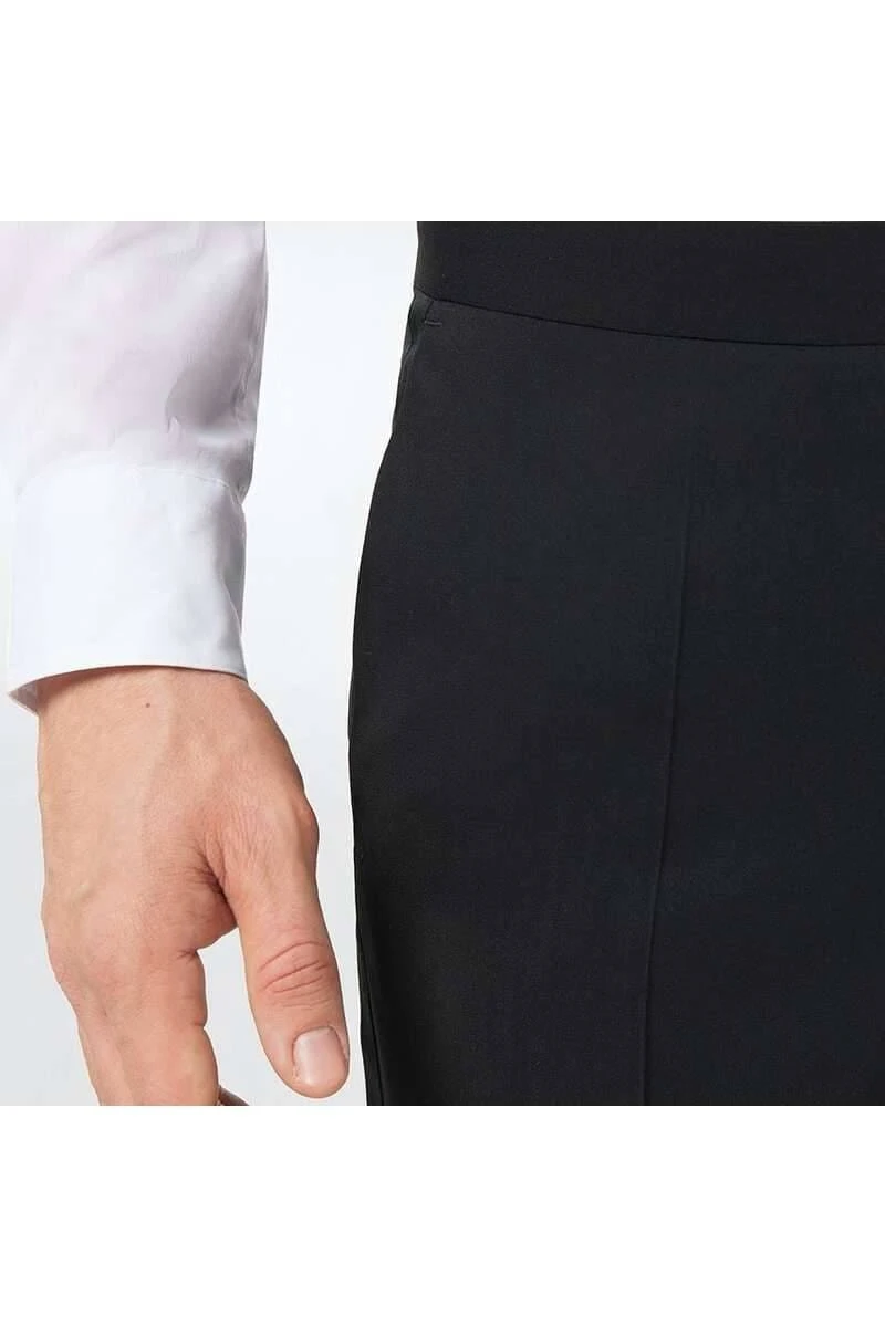 Pierre Cardin Auguste Modern Fit Herren Stoffhose Schwarz,Einfarbig 5 Pierre Cardin Auguste Modern Fit Herren Stoffhose Schwarz,Einfarbig – Bild 3