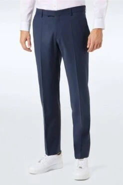 Pierre Cardin Ryan Futureflex Modern Fit Herren Stoffhose Blau,Mille Rayé