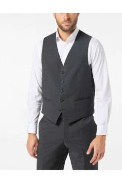 Pierre Cardin Hugo Modern Fit Weste Anthrazit