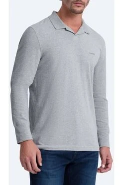 Pierre Cardin Modern Fit Longsleeve Poloshirt Grau, Einfarbig -Pullover Geschäft PC C5 30054 3020 9102 8 800 1200x1200