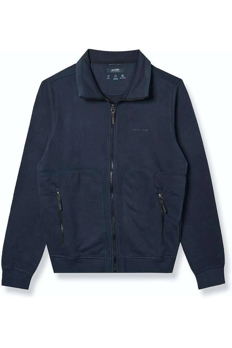 Pierre Cardin Modern Fit Sweatjacke Blau 3 Pierre Cardin Modern Fit Sweatjacke Blau