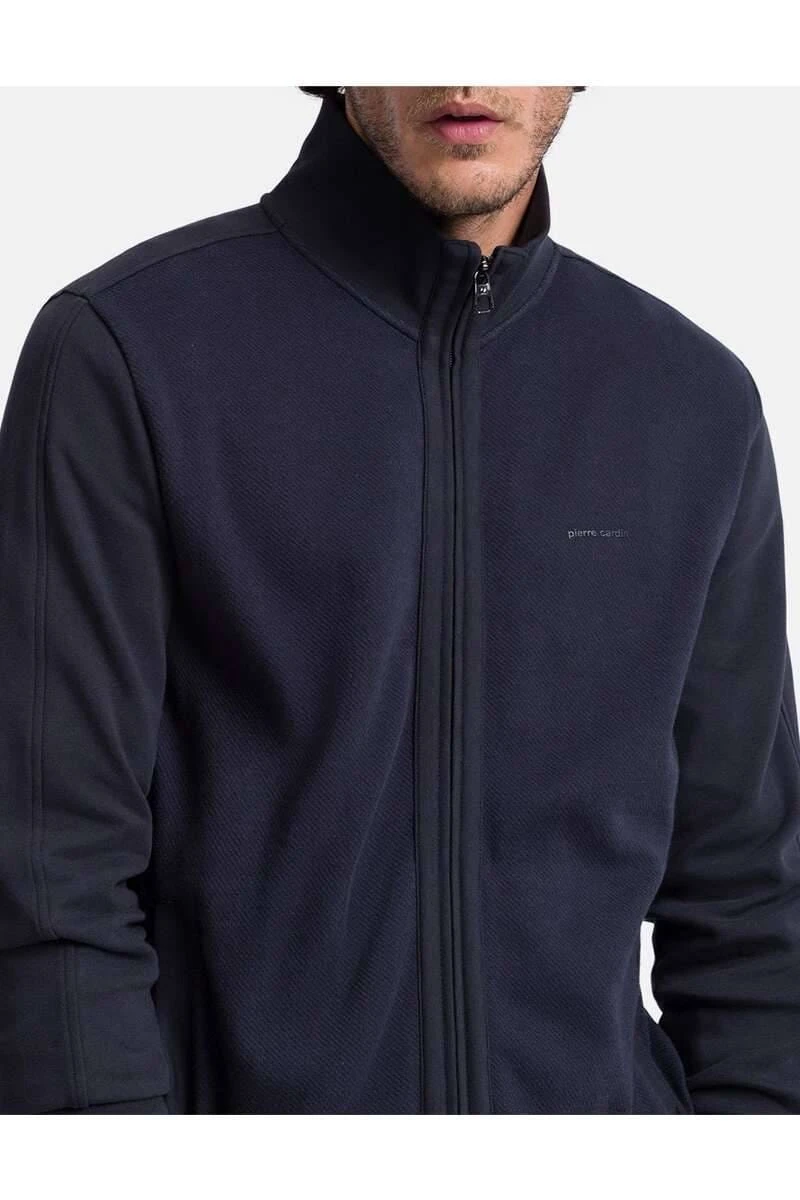 Pierre Cardin Modern FitSweatshirt Zip Marine 5 Pierre Cardin Modern FitSweatshirt Zip Marine – Bild 3