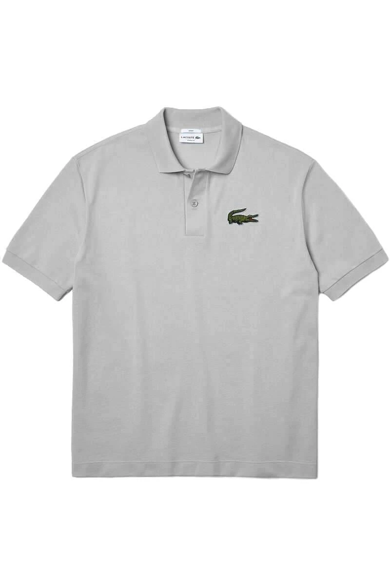 Lacoste Classic Fit Poloshirt Grau, Einfarbig 3 Lacoste Classic Fit Poloshirt Grau, Einfarbig