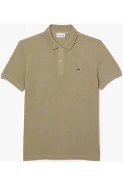 Lacoste Slim Fit Poloshirt Dunkelgrün, Einfarbig