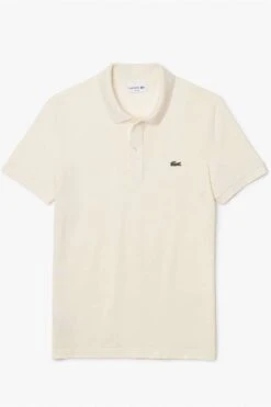 Lacoste Slim Fit Poloshirt Beige, Einfarbig