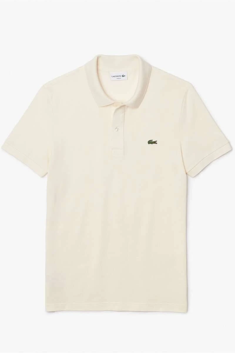 Lacoste Slim Fit Poloshirt Beige, Einfarbig 3 Lacoste Slim Fit Poloshirt Beige, Einfarbig
