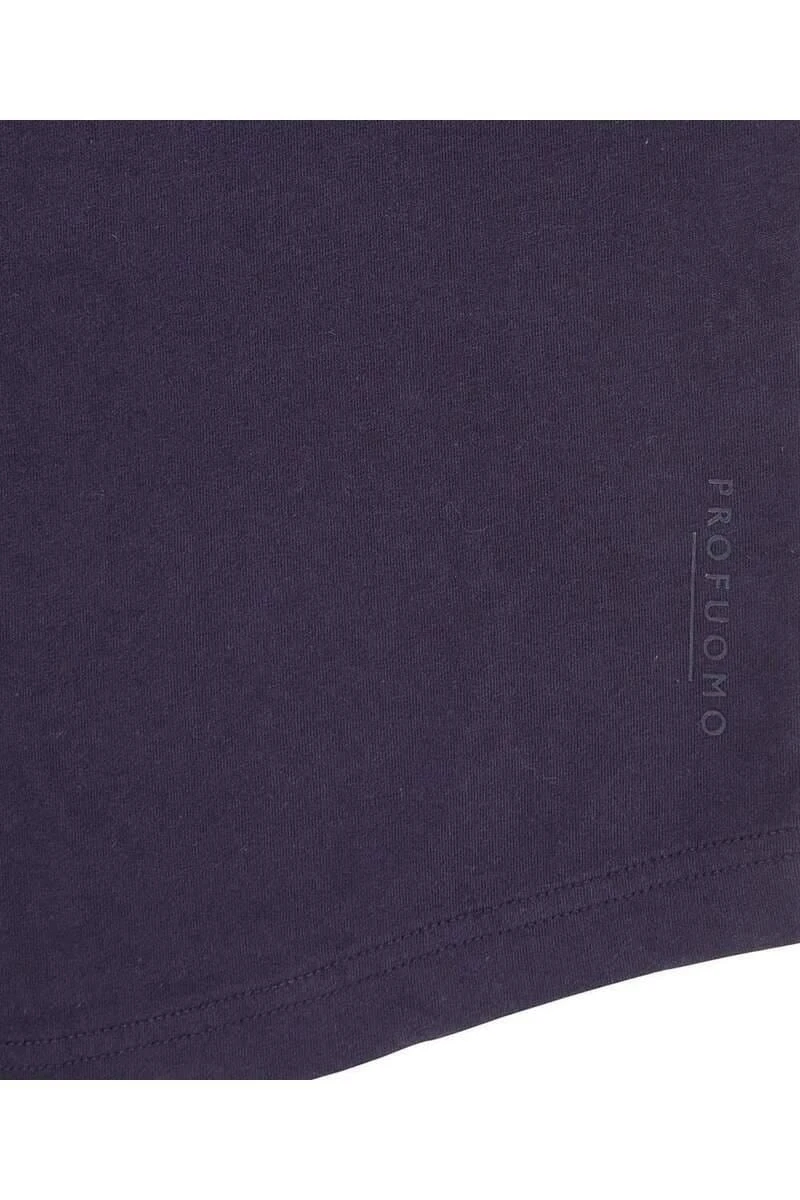 Profuomo Slim Fit Poloshirt Navy, Einfarbig 5 Profuomo Slim Fit Poloshirt Navy, Einfarbig – Bild 3