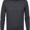 Profuomo Slim Fit Longsleeve Poloshirt Anthrazit, Einfarbig -Pullover Geschäft PPTJ30003C 800J4kdqNV8jwbw5 1200x1200