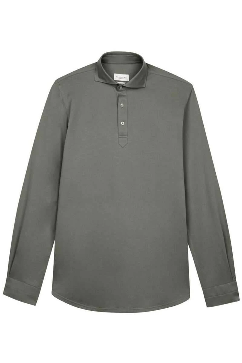 Profuomo Slim Fit Poloshirt Grün, Einfarbig 3 Profuomo Slim Fit Poloshirt Grün, Einfarbig