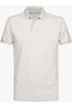 Profuomo Regular Fit Poloshirt Hellgrau, Einfarbig