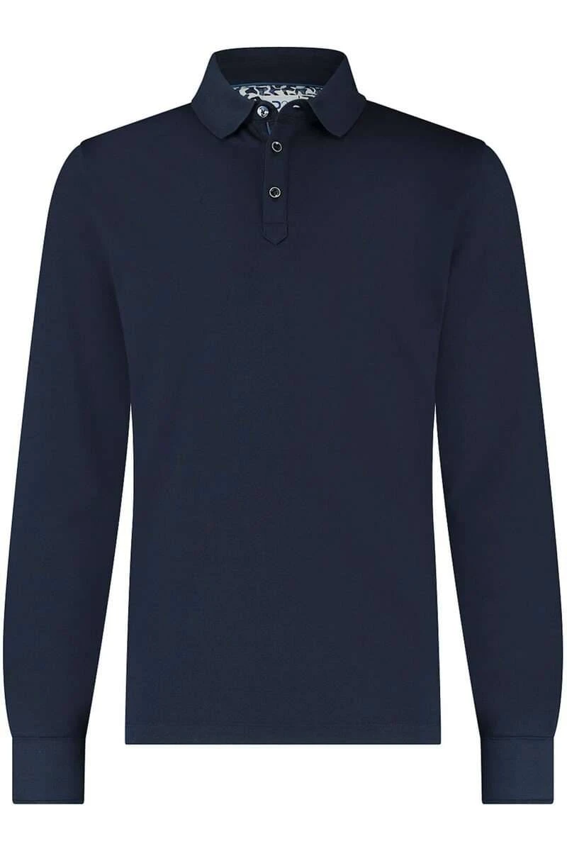 R2 Amsterdam Modern Fit Poloshirt Navy, Einfarbig 3 R2 Amsterdam Modern Fit Poloshirt Navy, Einfarbig