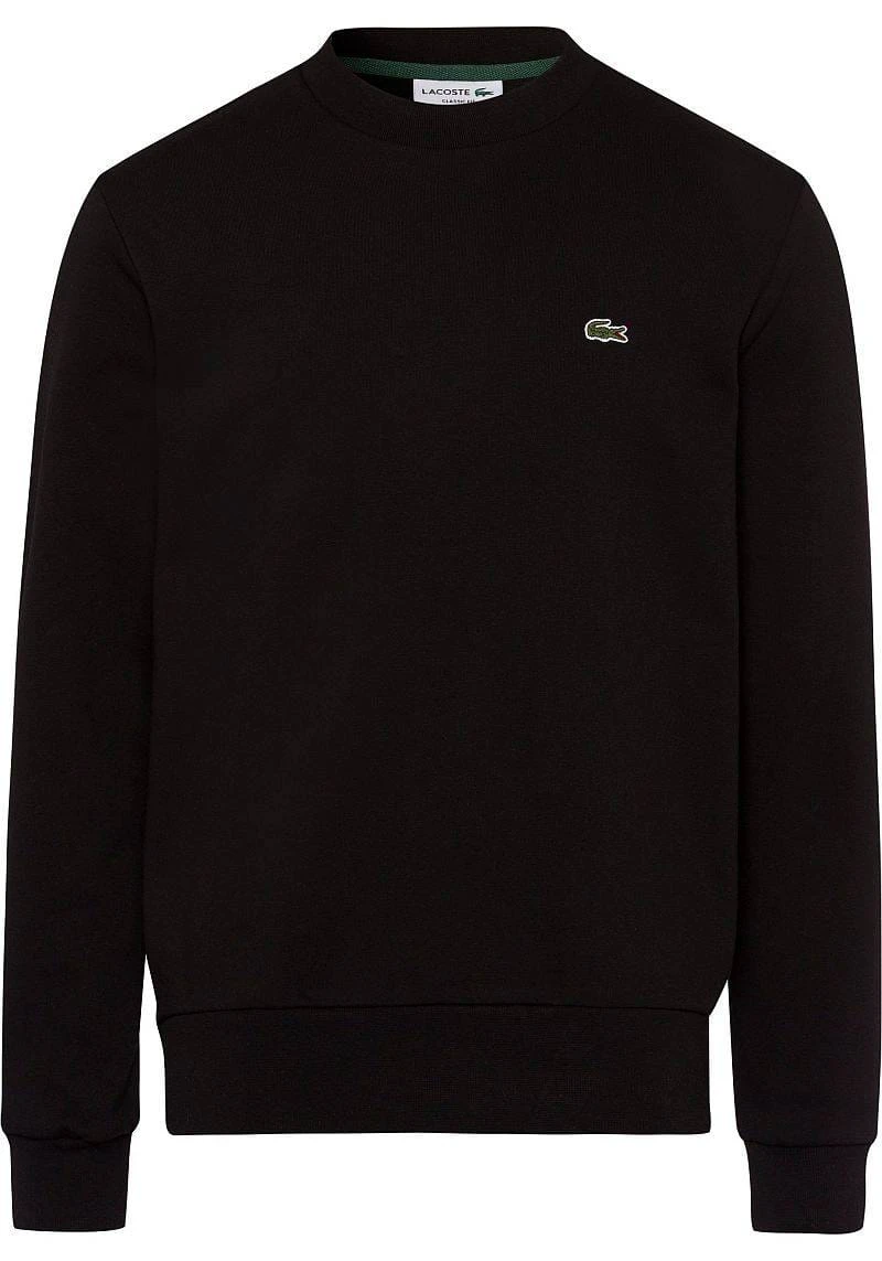 Lacoste Classic FitSweatshirt Rundhals Schwarz 3 Lacoste Classic FitSweatshirt Rundhals Schwarz