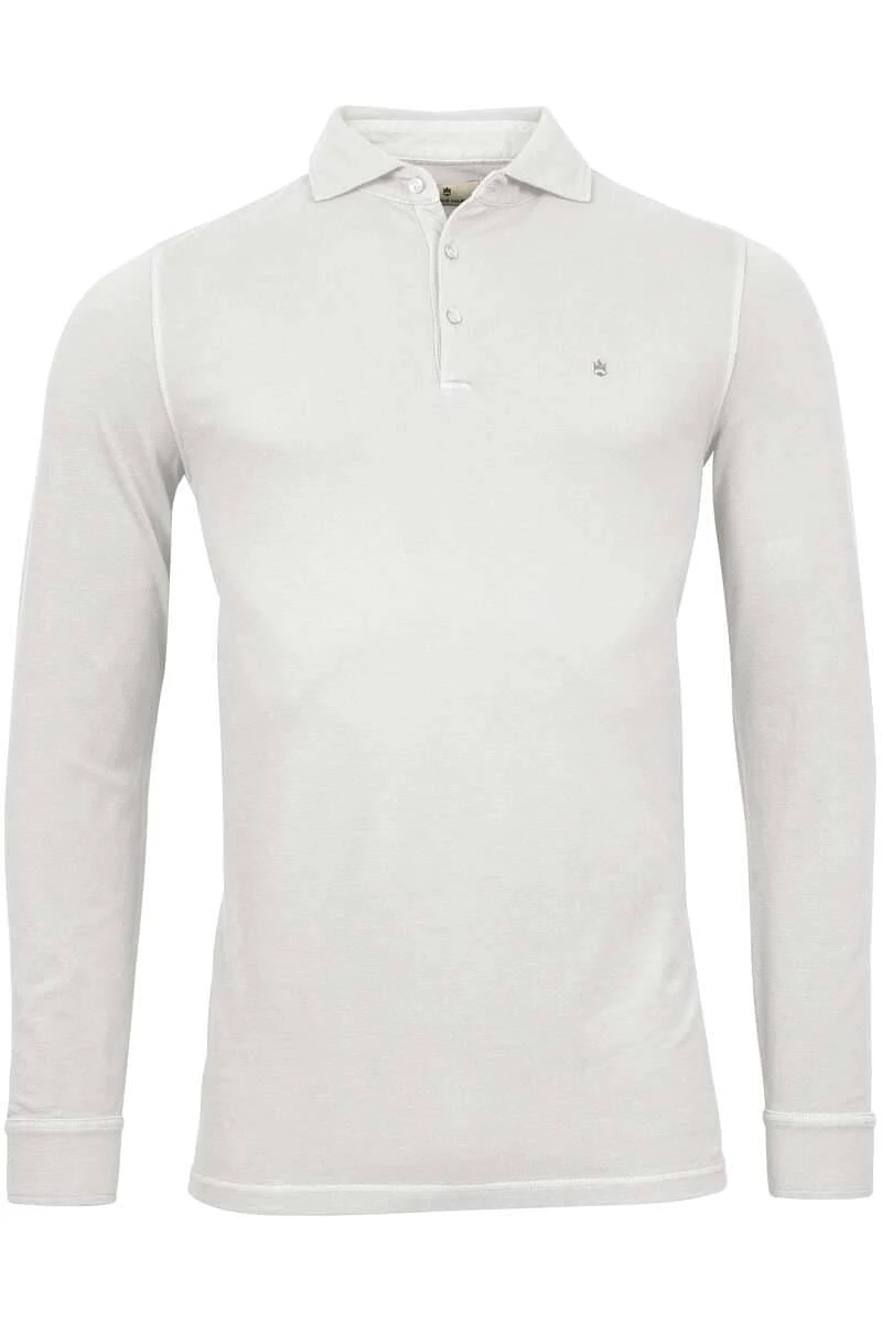 Thomas Maine Tailored Fit Poloshirt Weiss, Einfarbig 3 Thomas Maine Tailored Fit Poloshirt Weiss, Einfarbig