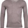 Thomas Maine Tailored Fit Herren Pullover Rundhals Taupe
